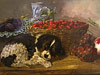 Painting Restoration and Conservation: Dutch Painting 1820 ''Dog With Strawberries''.