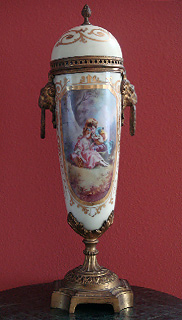 Grashe Seattle and Bellevue Fine Art Restorers. Art for sale: Sevres Vase With Bronze Ormolu.